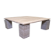 Travertine coffee table 1970s, Italy