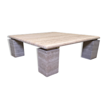 Travertine coffee table 1970s, Italy