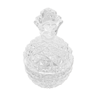 Bonbonnière ananas en cristal d'Arques