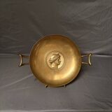 Antique Gilded Bronze Cup 19th Century Barbedienne, Relief of Juno after Levillain