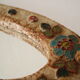 Vallauris ceramic mirror decorated with flowers, circa 1960