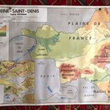 Pedagogical map 1972 Seine Saint Denis 93