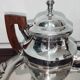 Art Deco style silver metal coffee service