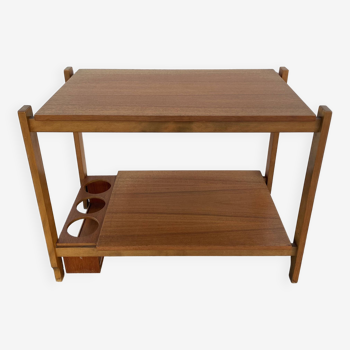 Scandinavian teak bar serving table