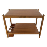 Scandinavian teak bar serving table