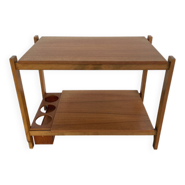 Table desserte bar scandinave en teck