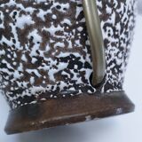 Art deco contorted ceramic lamp base in the Louis Dage Jean Besnard style from the 1930s