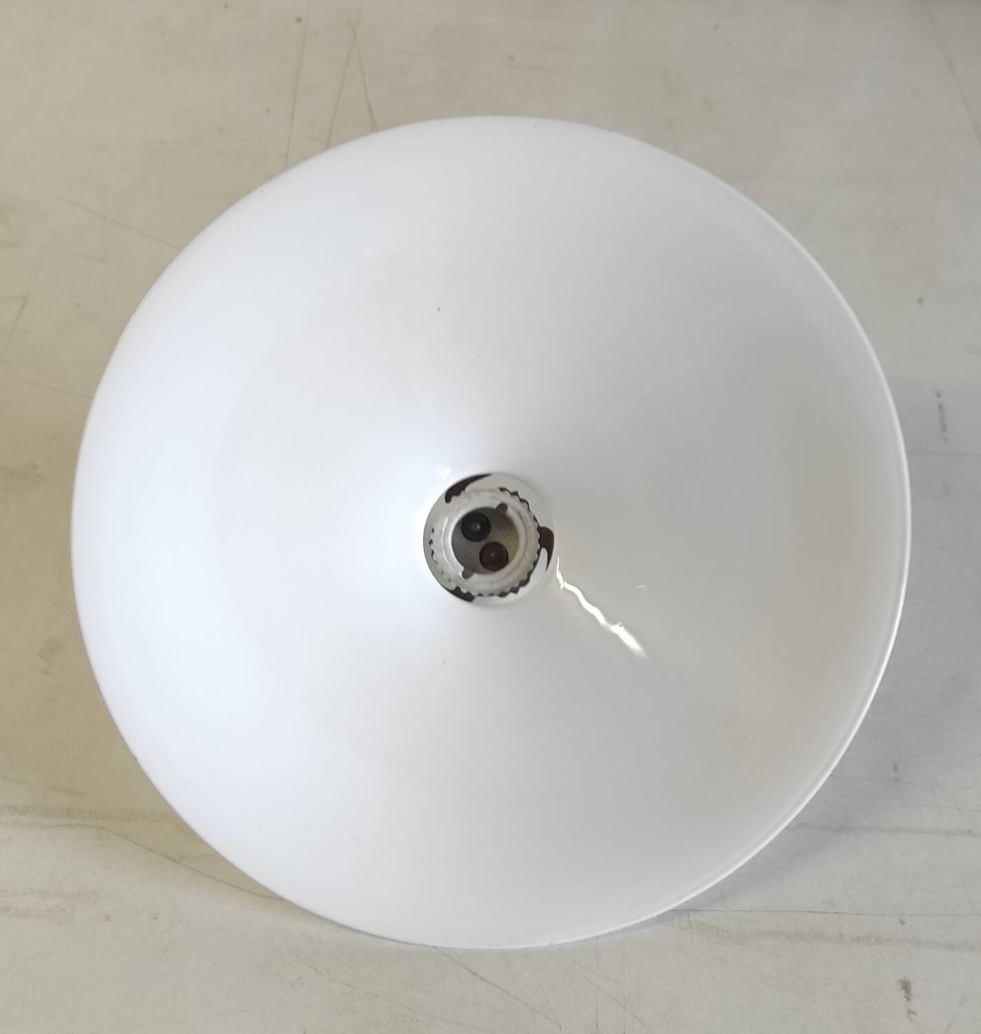 Opaline lampshade, brass claw - mid. 20th century