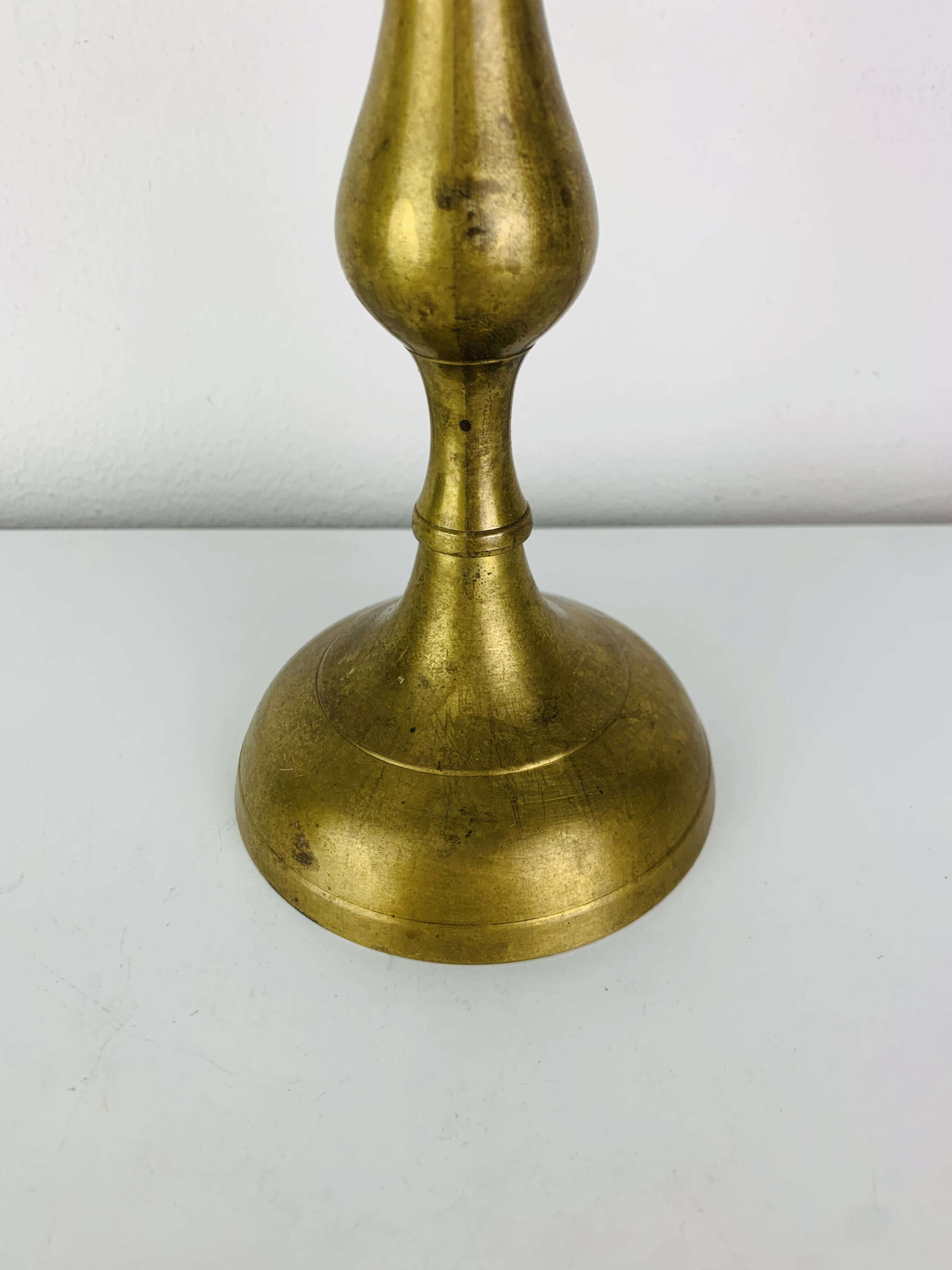 Vintage brass candlestick 26 cm