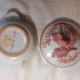 Pink candy dish from Moustiers