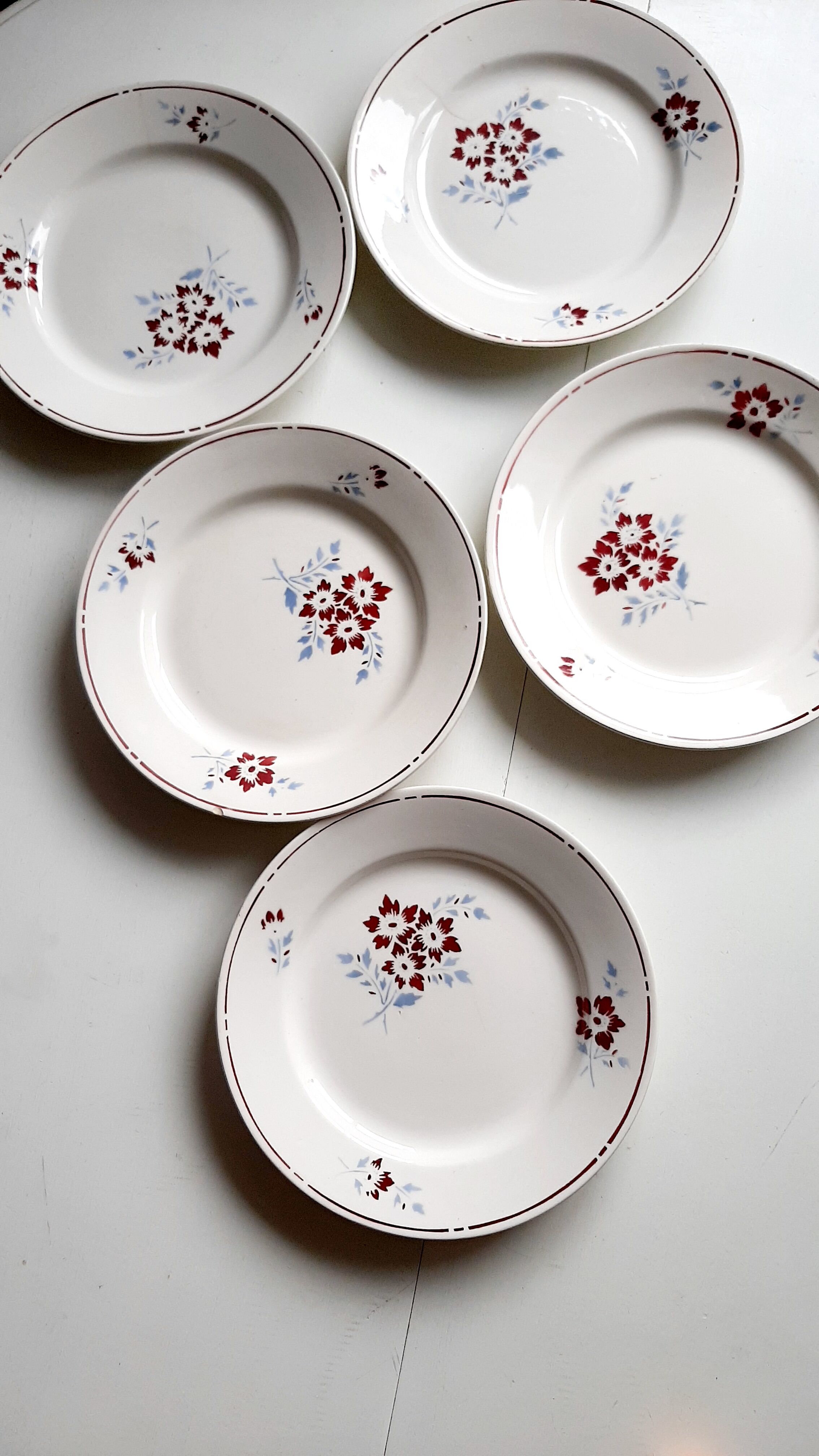 Lot of 5 retro plates