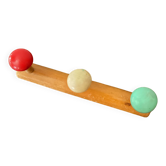 60s wooden coat hook