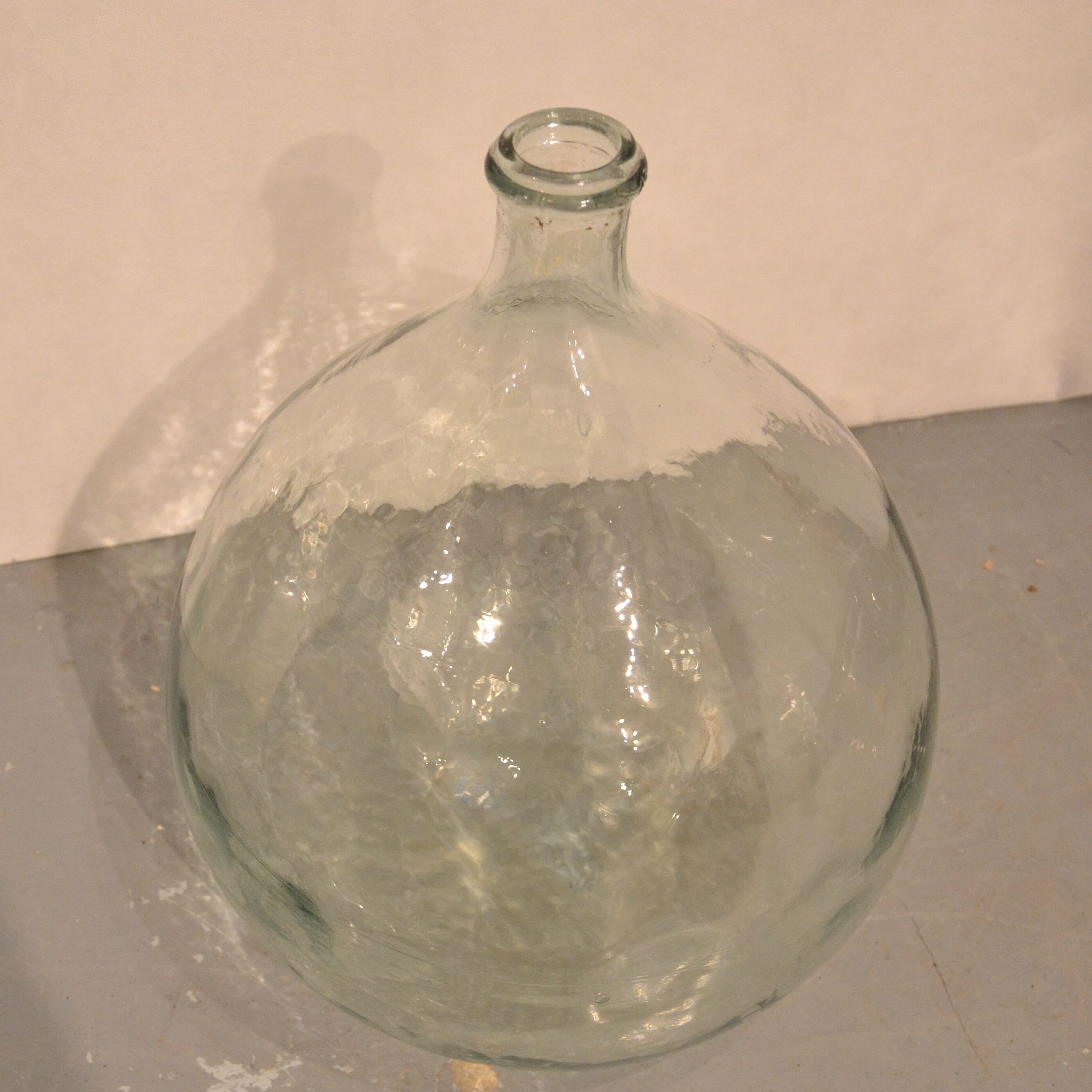 Dame jeanne en verre transparent