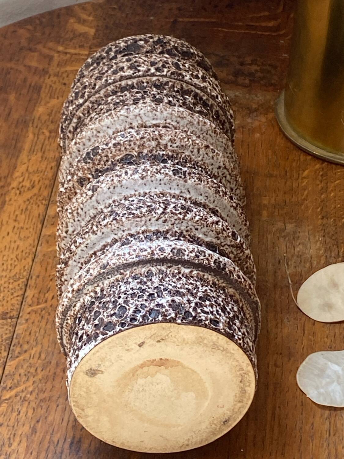 Fat lava ceramic vase