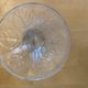 Set of 6 Ice Cream Bowls FIDENZA Moulded Glass Petal Shape Italy #E126