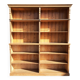 Pine bookcase (251 x 49 x height 288 cm)