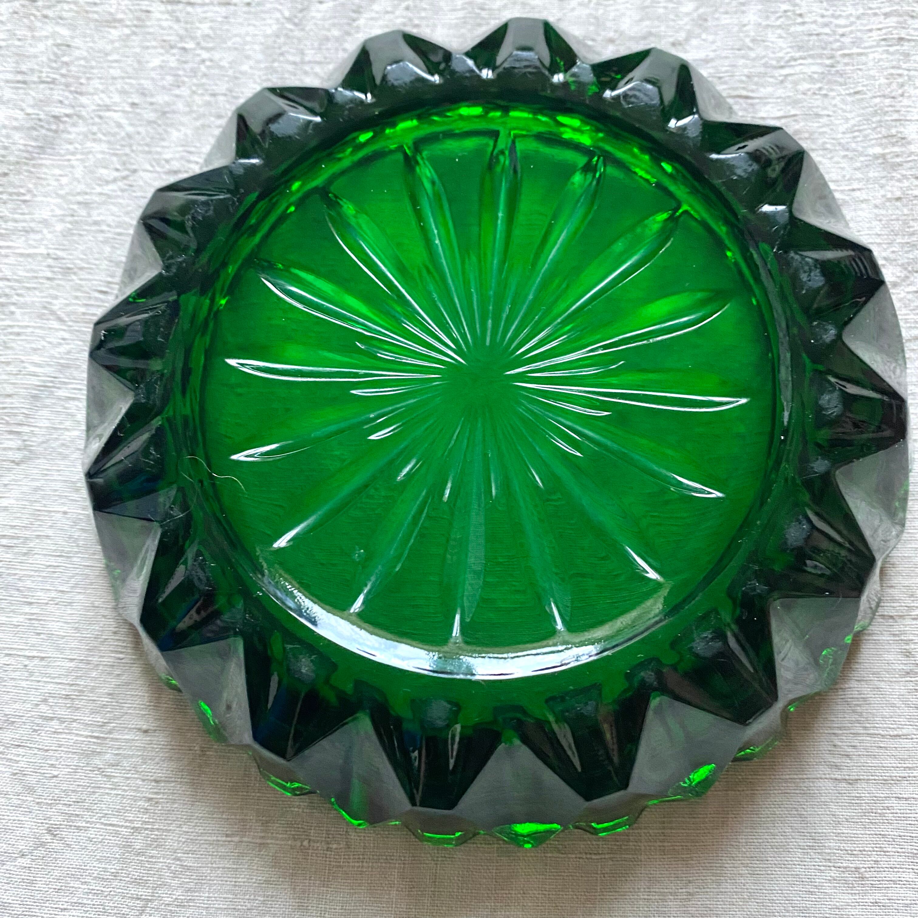 Vintage glass ashtray