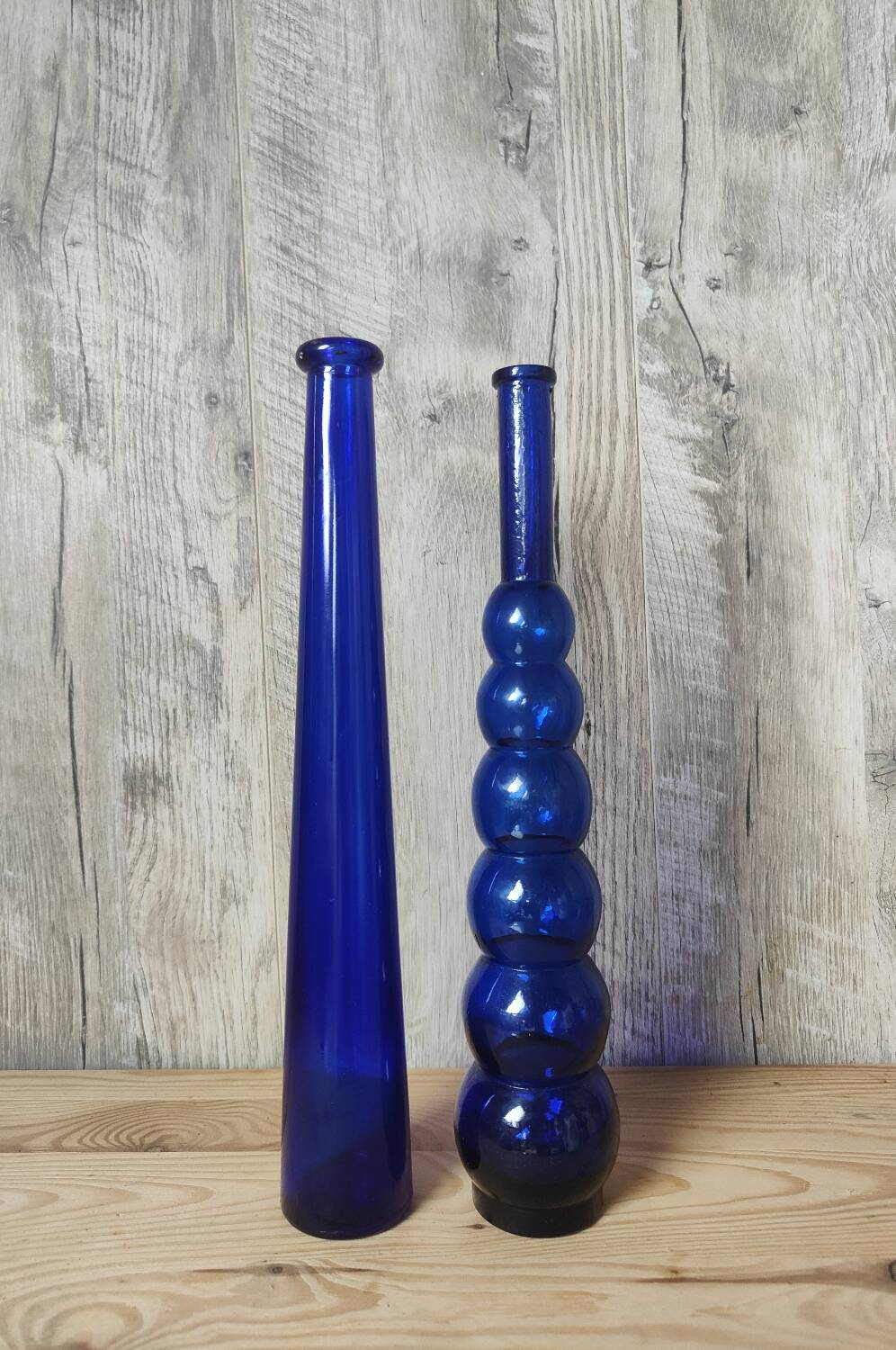 Soliflores verre ondulé et lisse