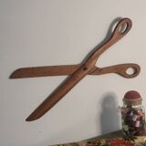 Giant wood scissors