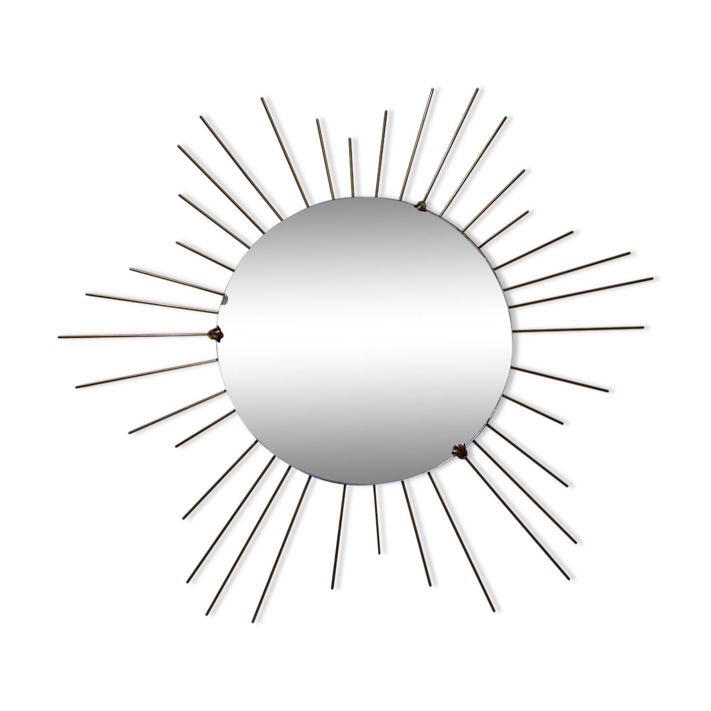 Mirror brass sun 67cm