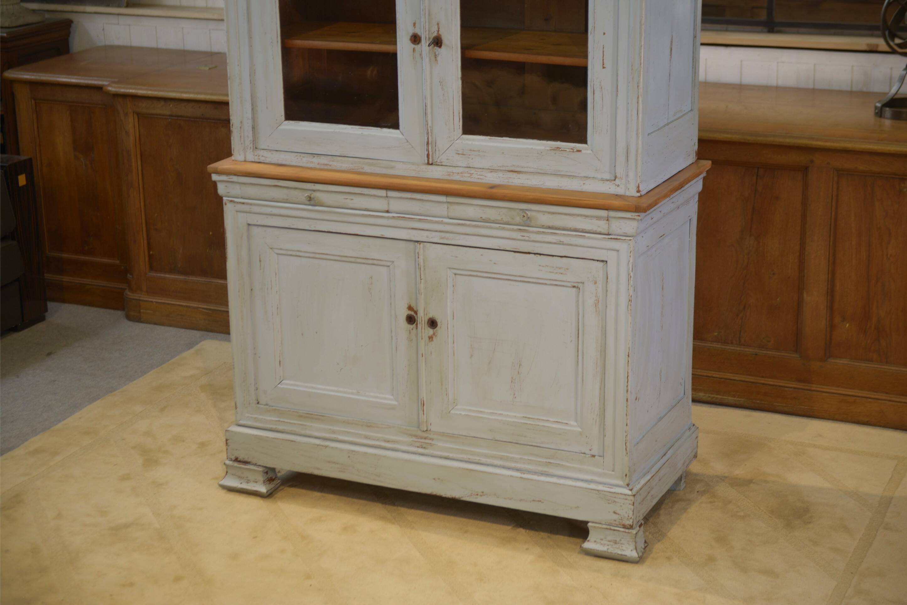 Buffet deux corps XIXème en merisier