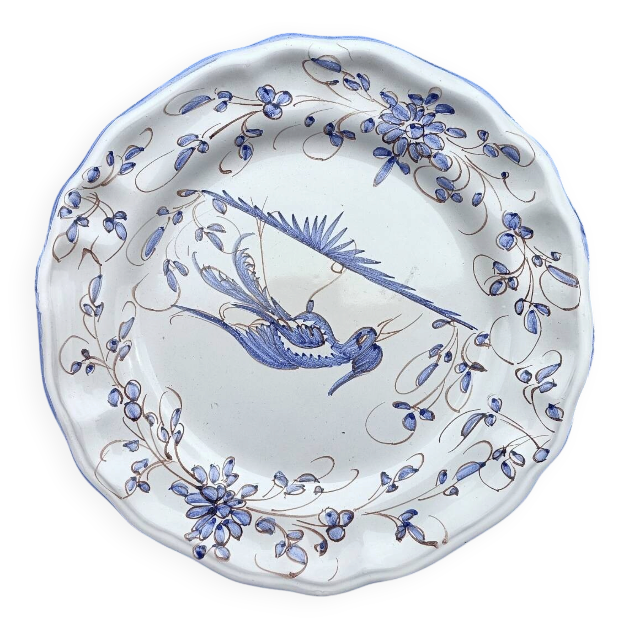 Moustiers Sainte Marie pottery plate 🌸