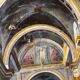 Interieur d'eglise - tableau italien  du milieu du XIXe siecle