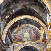 Interior of a church - Italian painting from the mid-19th century