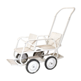 Retro modular double stroller.