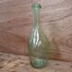 Biot water green colored bubble blown glass bottle