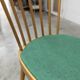 Baumann desk and chair, 1960s, Formica, wood and black, green seat