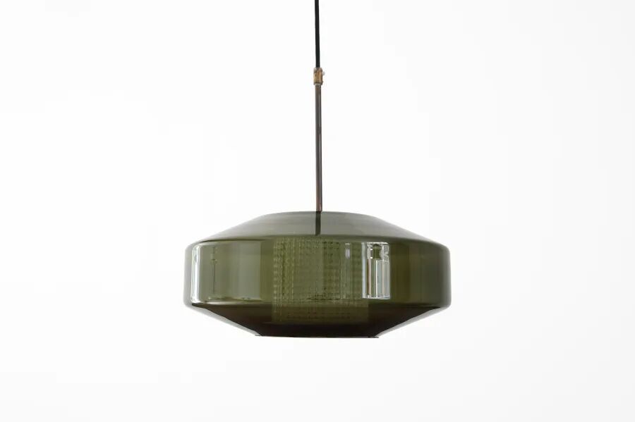 Green glass pendant lamp by Carl Fagerlund for Orrefors