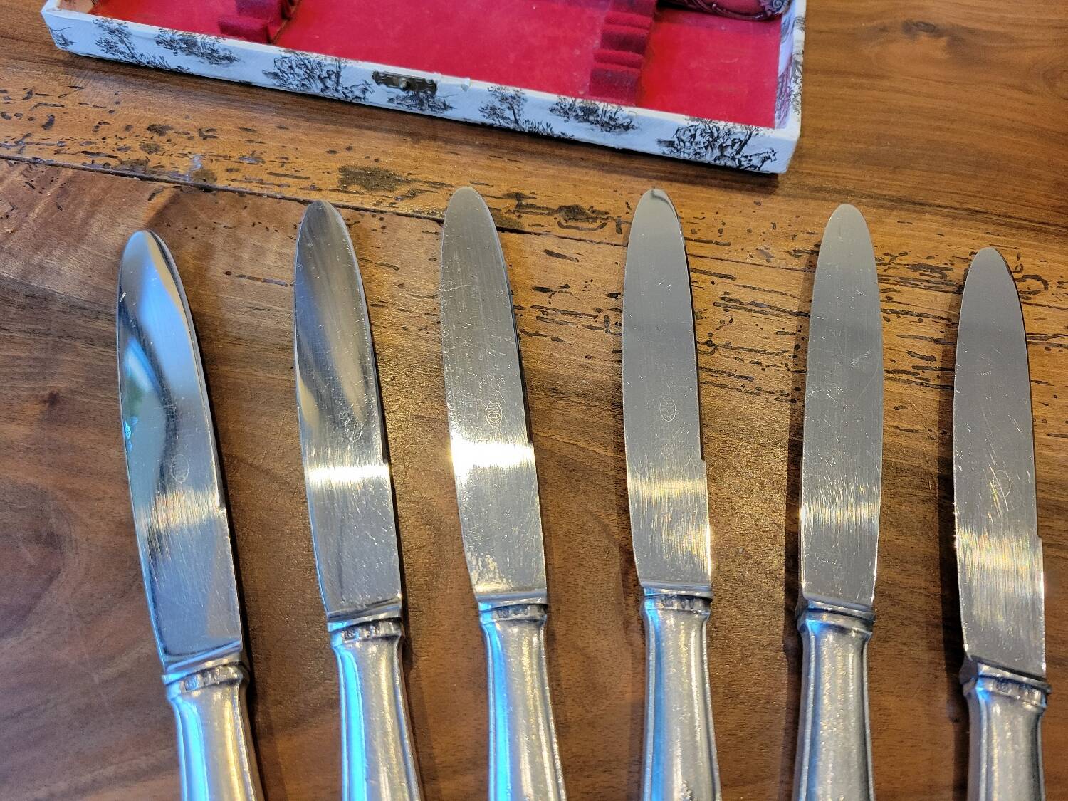 49-piece silver flatware set