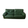 Green leather sofa 2 and 1/2