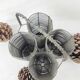 Basket holder 4 bottles in metal wire