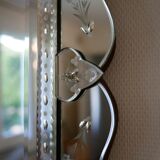 Venetian mirror beveled 87x 65cm, 50 years