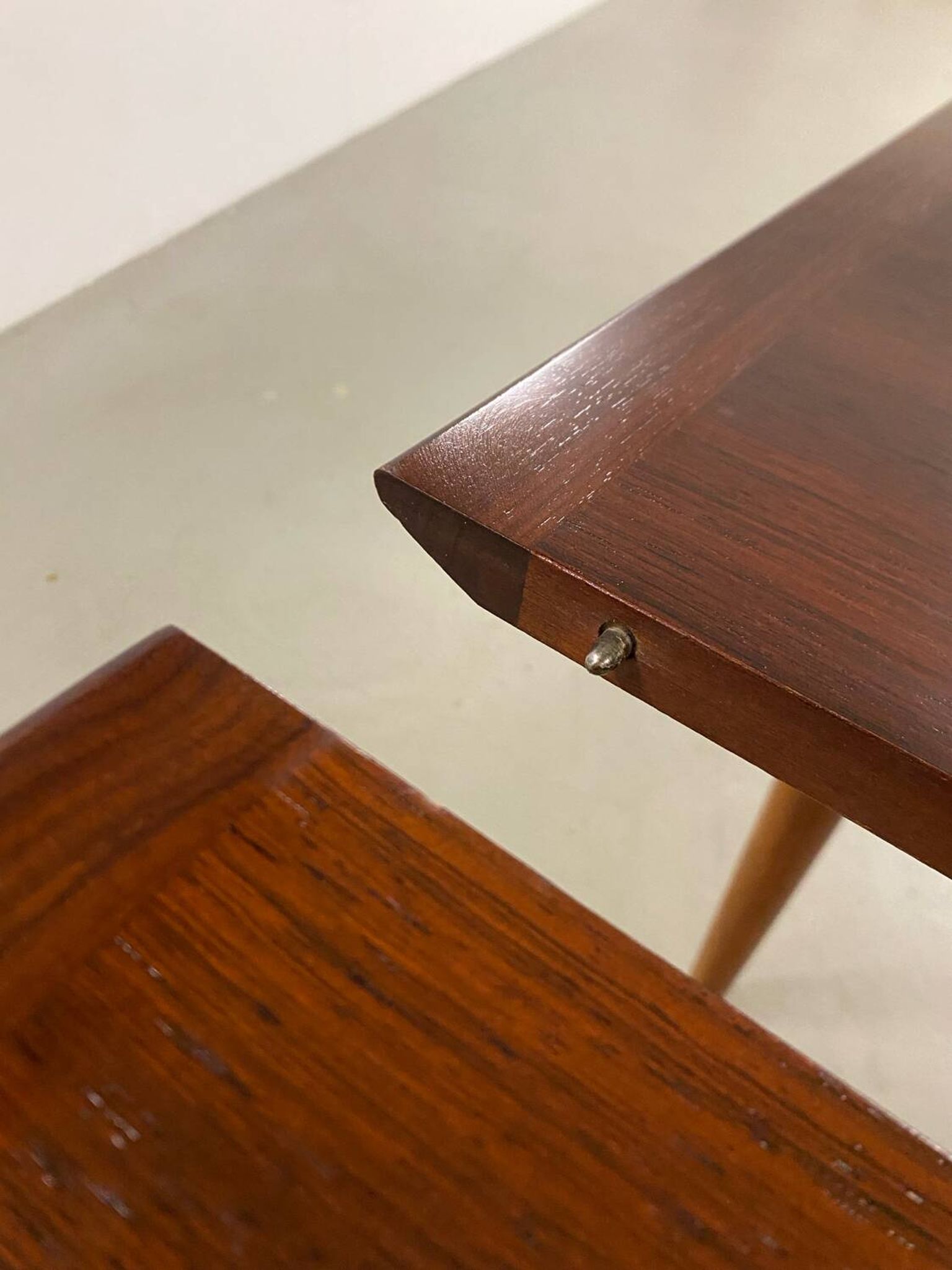1960s MidCentury Round Extendable Rosewood Dining Table