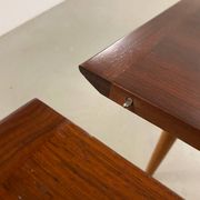 1960s MidCentury Round Extendable Rosewood Dining Table