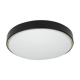 Large ceiling lamp in glass and metal circa 1960