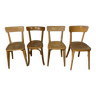 4 chaises bistrots dépareillés