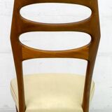 Six Vittorio Dassi Mid-Century Modern Italian Mahogany Dining Chairs, 1950s