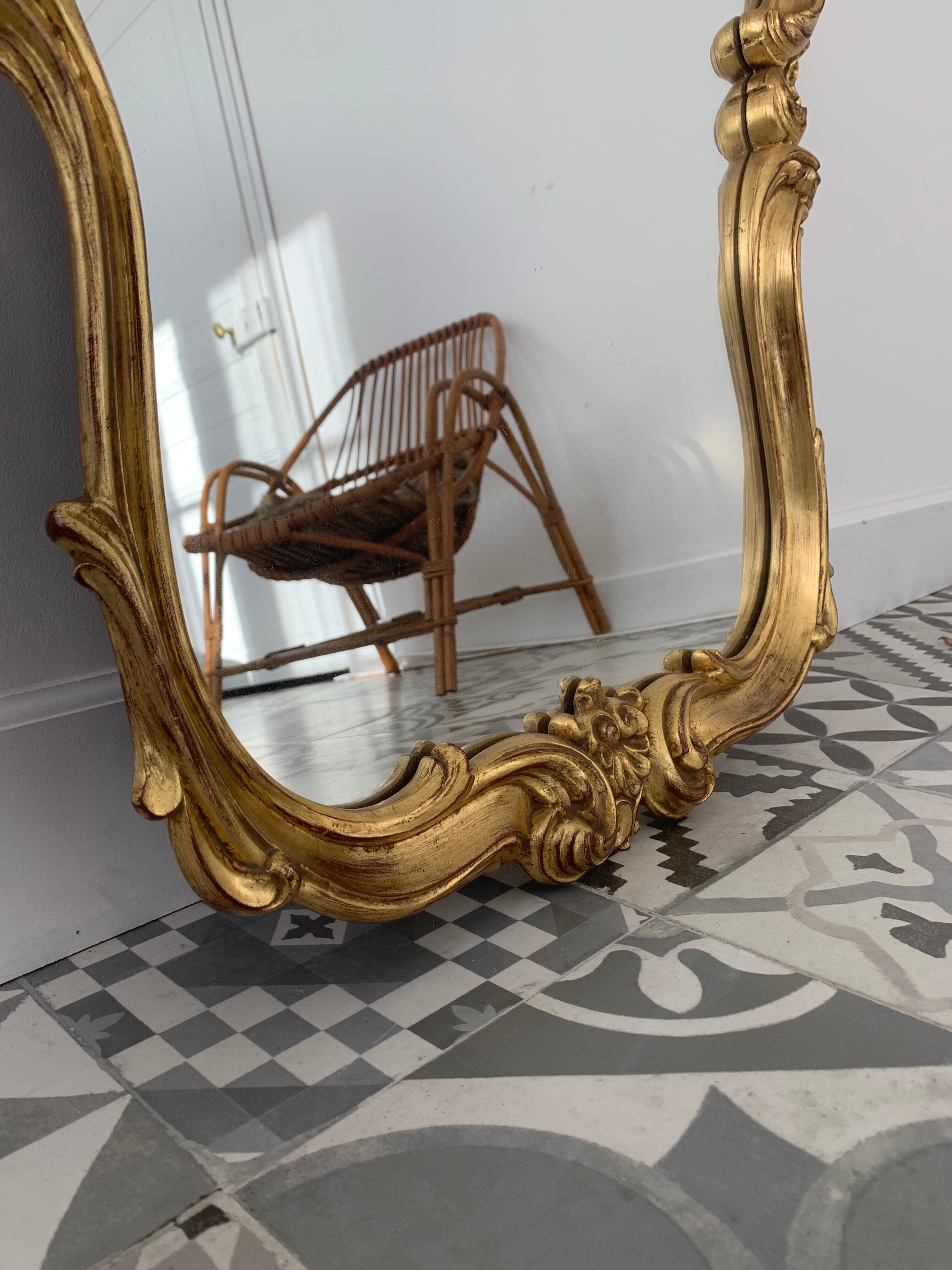Baroque mirror 115x70cm