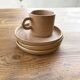 Set théière et tasses en grès