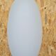 Suspension ovale en opaline blanche 1960