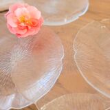 5 assiettes arcoroc fleur