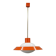 1970s Czechoslovak mid-century orange opaline glass pendant lamp