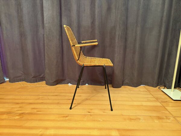 Chair with armrests designed by Gian Franco Legler, Italy, 1950s