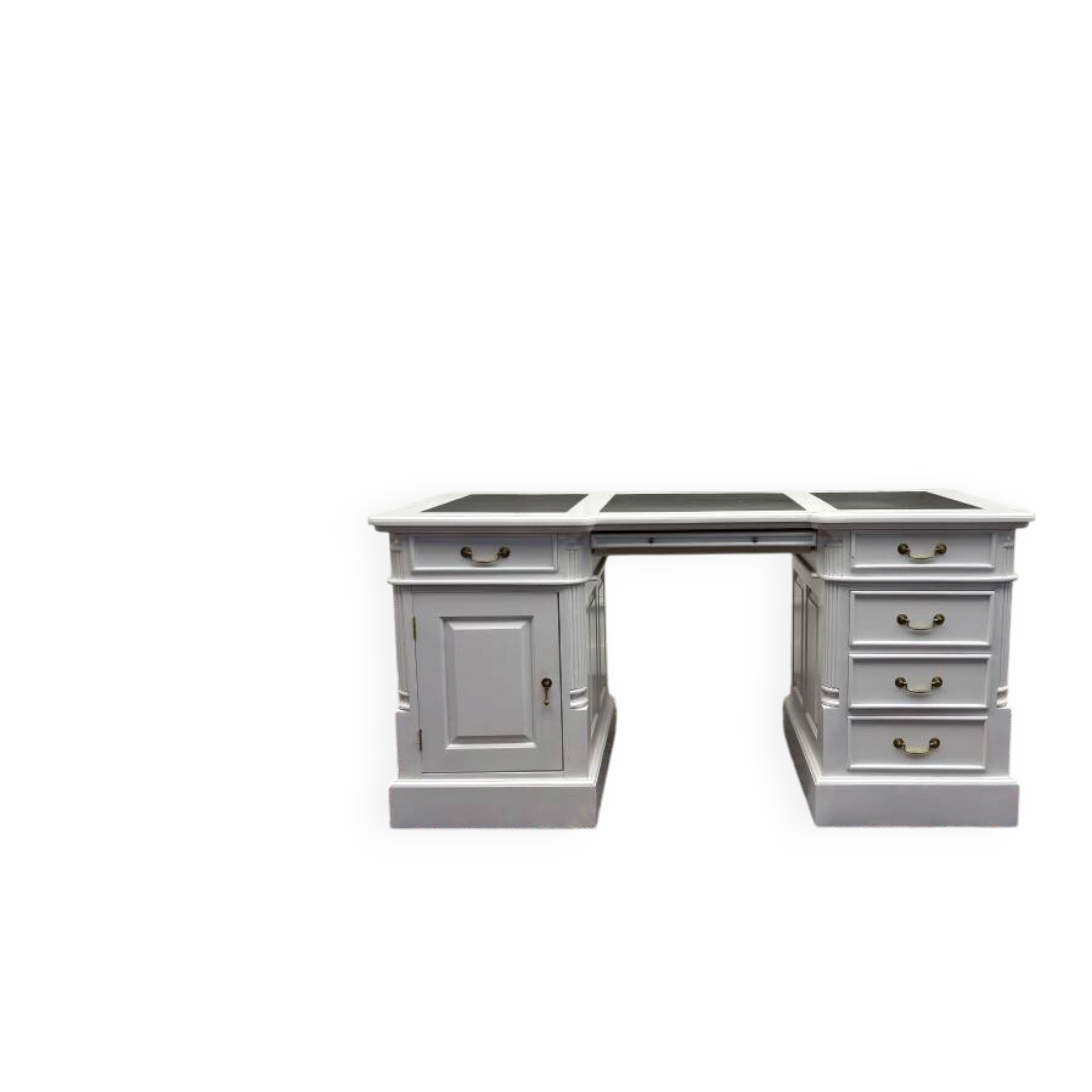 Classic English White Chesterfield Desk