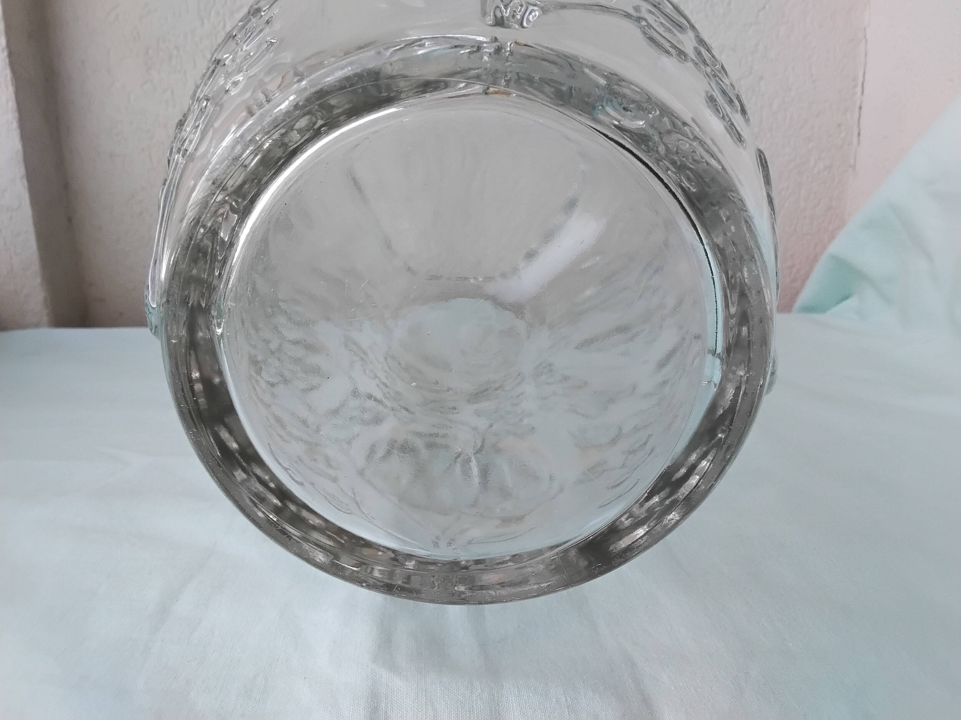Moulded pressed glass vase