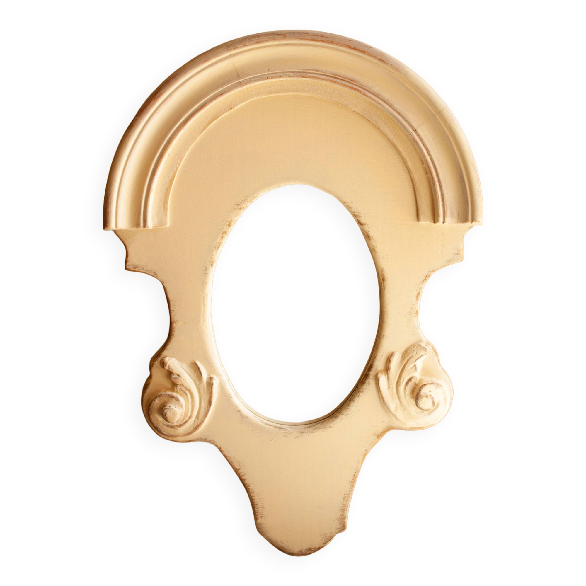 Vintage carved wooden mirror.